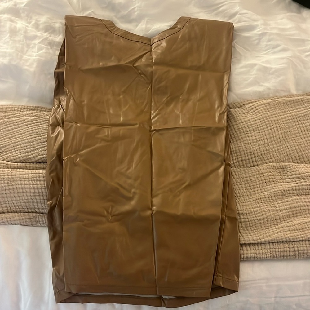 Le Lis Tan Leather Top